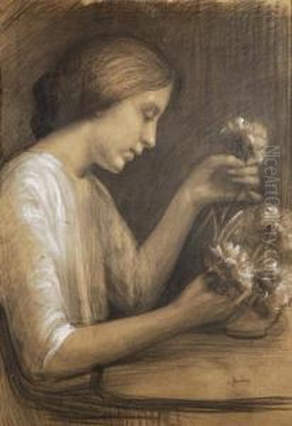 Maternita Oil Painting by Pietro Gaudenzi