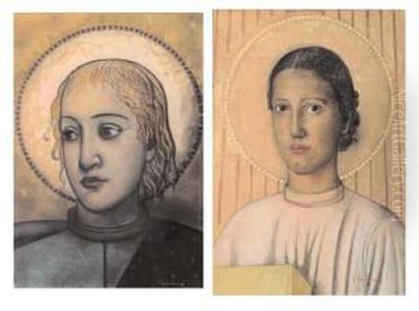 Angeli Oil Painting by Pietro Gaudenzi