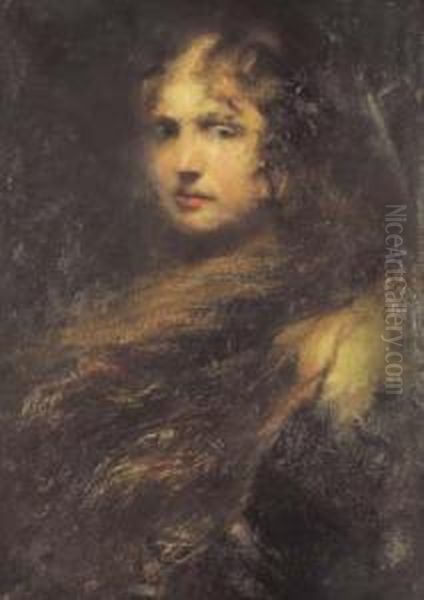 Figura Giovanile Oil Painting by Pietro Gaudenzi