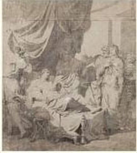 La Maladie D'antiochus Oil Painting by Louis Gauffier