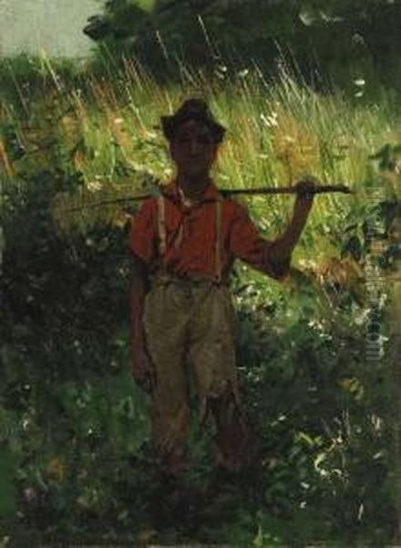 Going Fishing Oil Painting by Gilbert Gaul