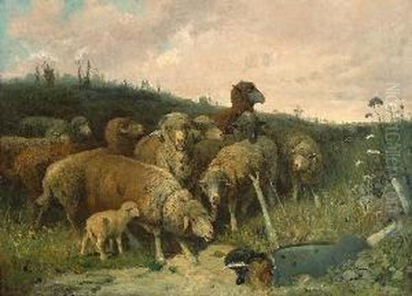 Ein Gefallener Held. Oil Painting by Friedrich Otto Gebler