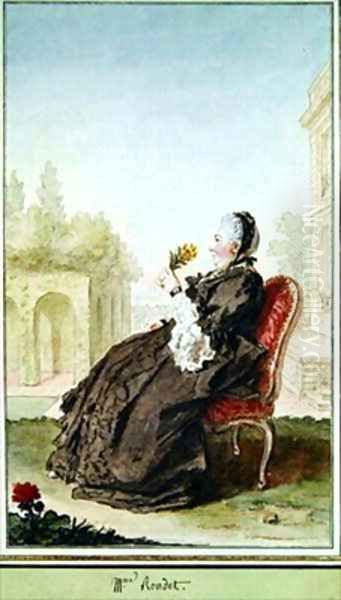Madame Rondet Oil Painting by Louis Carrogis Carmontelle