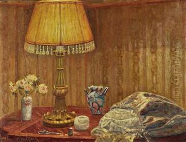 Giovane Ragazza Oil Painting by Cornelio Geranzani