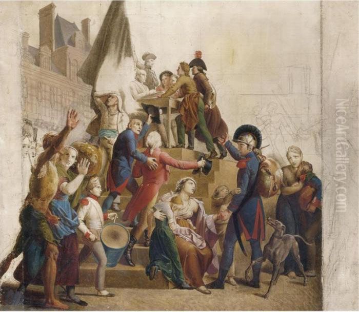 La Patrie En Danger Oil Painting by Baron Francois Gerard