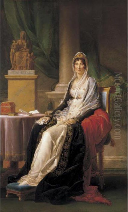 Portrait Of Madame Mere Oil Painting by Baron Francois Gerard
