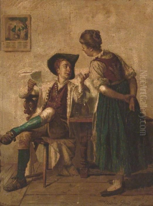 Nuevas Noticias Oil Painting by Theodore Gerard