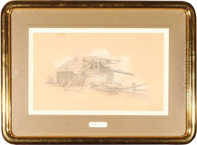 Chata - Biskupice Oil Painting by Wojciech Gerson