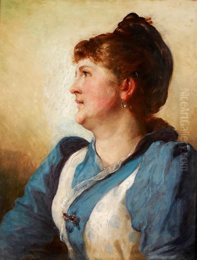 Portret Kobiety Oil Painting by Wojciech Gerson