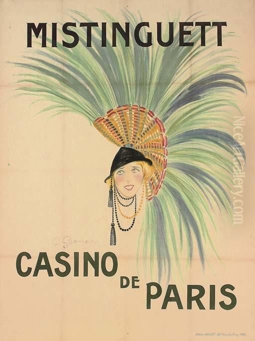 Mistinguett, Casino De Paris Oil Painting by Charles, Carl Gesmar