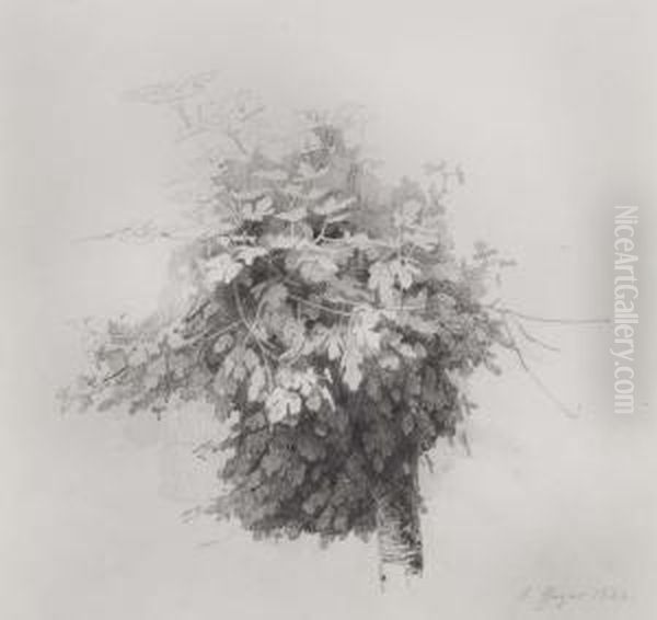 Weinstock Oil Painting by Geyer, Alexius