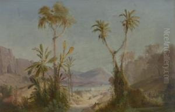 Orientalische Stadt An Einem Gewasser Oil Painting by Geyer, Alexius