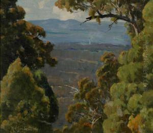 Mountain View Oil Painting by Robert Edgar Taylor Ghee