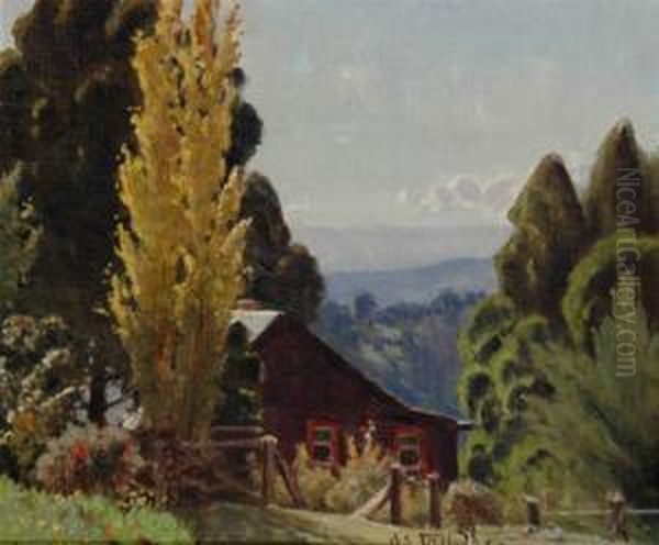 View From The Farmhouse Oil Painting by Robert Edgar Taylor Ghee