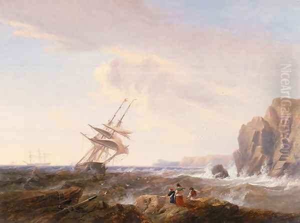 Morning After a Storm, 1844 Oil Painting by James Wilson Carmichael