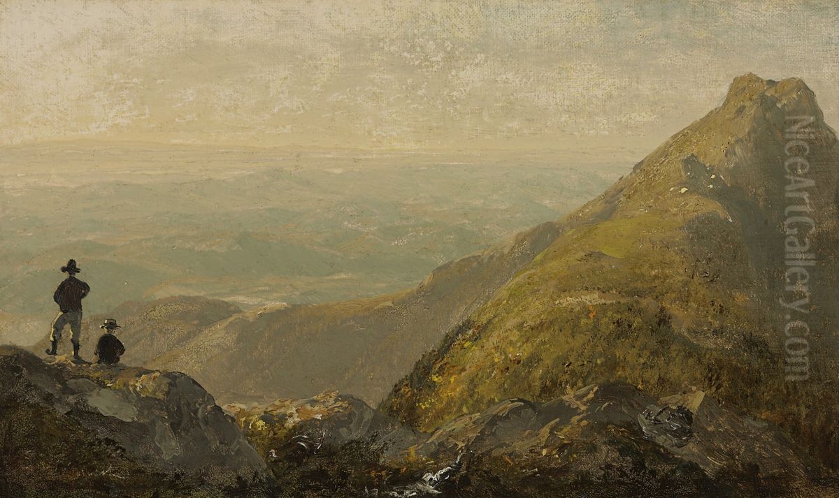 A Sketch Of Mansfield Mountain Oil Painting by Sanford Robinson Gifford