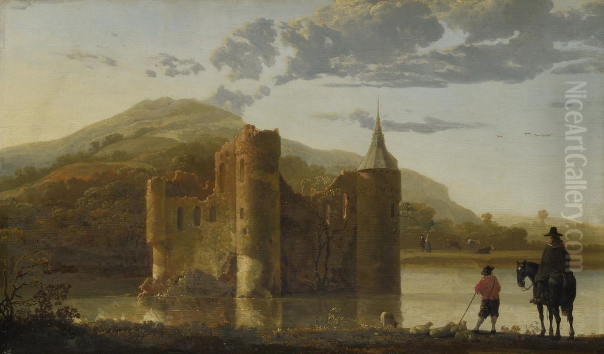 Ubbergen Castle Oil Painting by Aelbert Cuyp