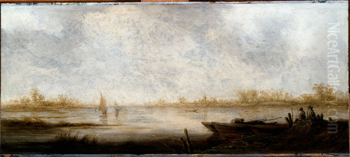 River landscape Oil Painting by Aelbert Cuyp