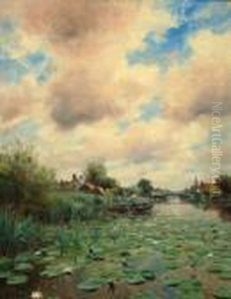 Olivier - Mare Aux Nenuphars - De Waterlelies Oil Painting by Victor Olivier Gilsoul