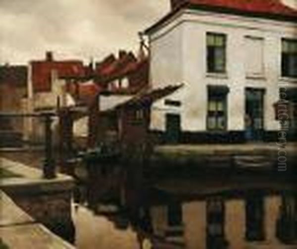 Termondes, Flandres Oil Painting by Victor Olivier Gilsoul