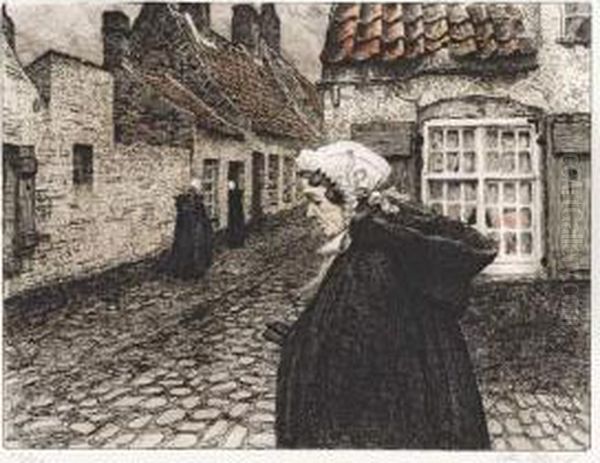 Retour De La Priere. Oil Painting by Victor Olivier Gilsoul