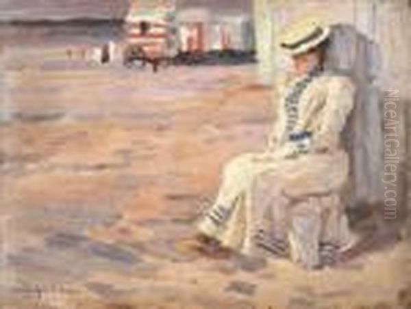 Op Het Strand Oil Painting by Victor Olivier Gilsoul