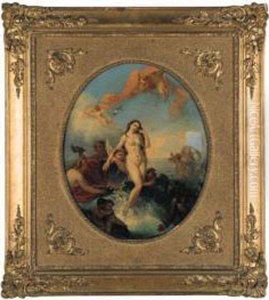 La Nascita Di Venere, Studio Per Affresco Oil Painting by Bartolomeo Giuliano