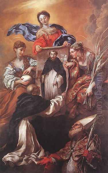 The Miracle of Soriano 1655 Oil Painting by Giovanni Benedetto Castiglione