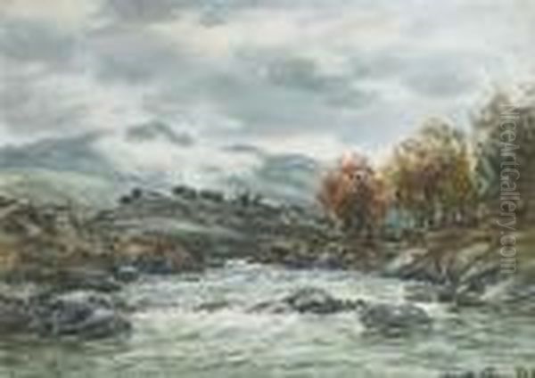 The Garry, Perthshire; And Glen Finlas Oil Painting by John Hamilton Glass