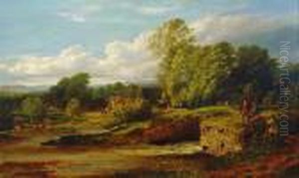 Beim Angeln Oil Painting by Alfred Glendening