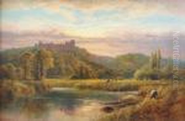 Arundel Castle Oil Painting by Alfred Glendening
