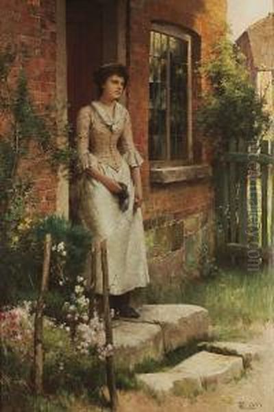 Expectation Oil Painting by Alfred Glendening