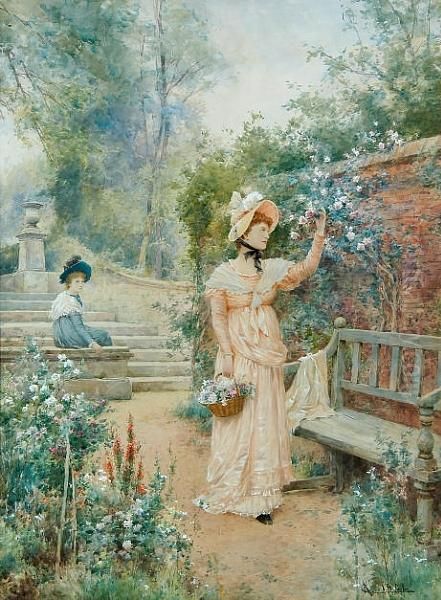Sweet The Rose Oil Painting by Alfred Glendening