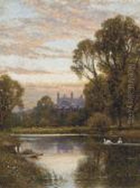 Eton College Oil Painting by Alfred Glendening