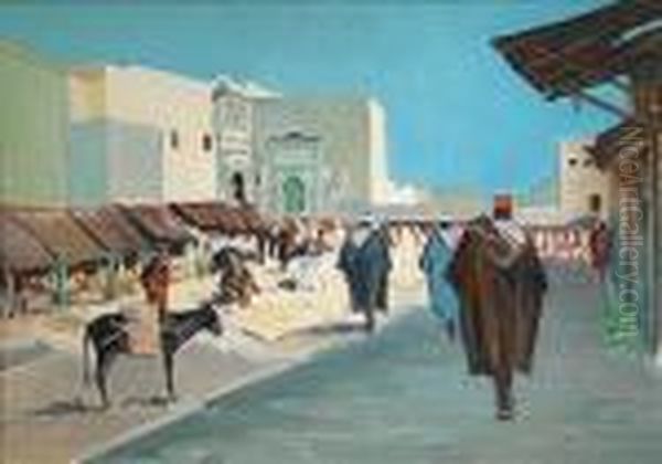 Objektnummer: Oil Painting by Martin Franz Glusing