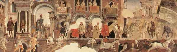 Allegory of April (detail 1) 1476-84 Oil Painting by Francesco Del Cossa