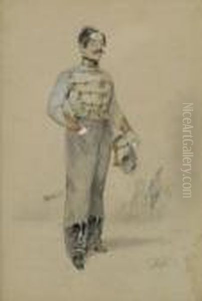 Alexander Friedrich Wilhelm Herzog
 Von Wurttemberg Oil Painting by Carl Goebel