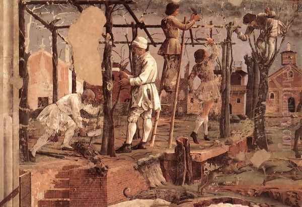 Allegory of March- Triumph of Minerva (detail 6) 1476-84 Oil Painting by Francesco Del Cossa