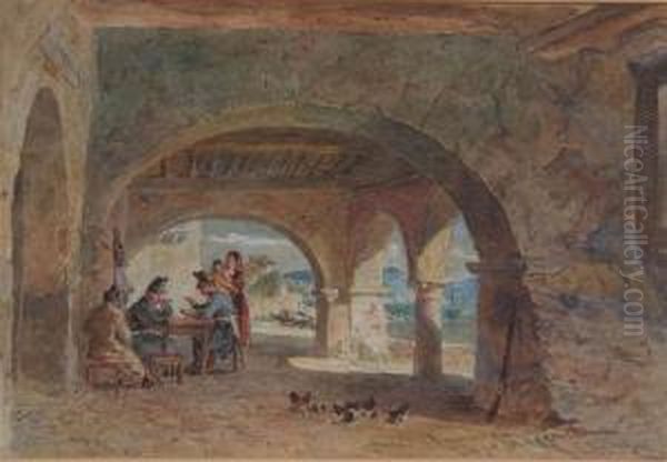 'pallanza Pallanza, Lago Maggiore' Oil Painting by Edward Alfred Angelo Goodall