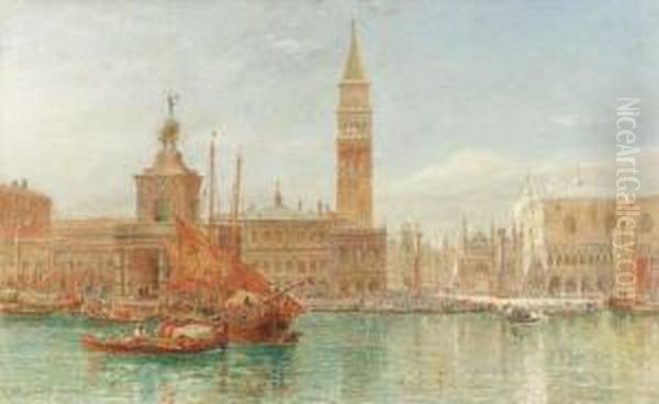 Venise From The Grand Canal
Watercolor And Gouache Over Traces Of Pencil Oil Painting by Edward Alfred Angelo Goodall