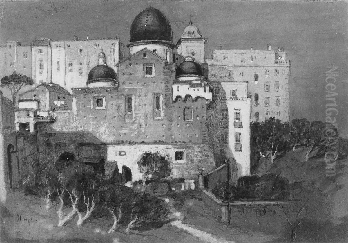 Naples Oil Painting by Samuel Colman