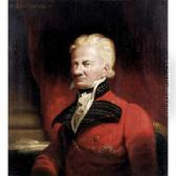 Portrait Of Sir John David Ochterlony, 1
St
 Bt. (1758-1825) Oil Painting by Sir John Watson Gordon