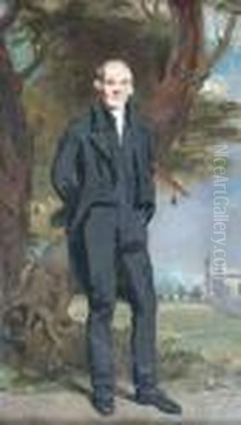 Full Length Portrait Sketch Of Lord Cockburn Oil Painting by Sir John Watson Gordon