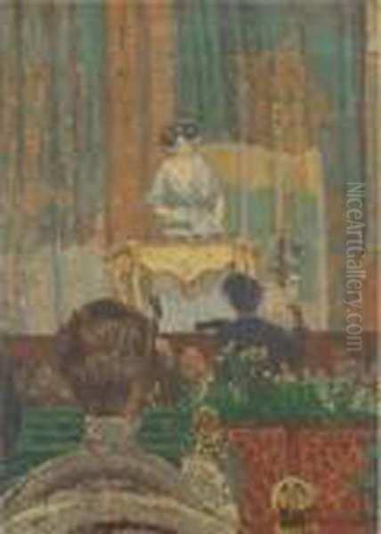 Various Properties
 

 
 
 

 
 The Music Hall (lady With A Dulcimer) Oil Painting by Spencer Frederick Gore