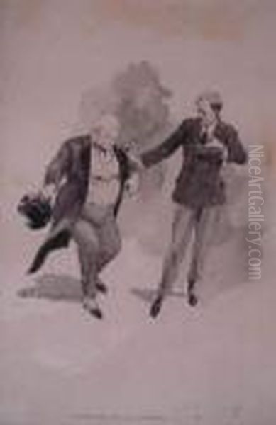 Regardez-moi, Je Vous Prie, Ce Lourdeau Oil Painting by Auguste Francois Gorguet