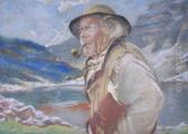 Goral Nad Morskim Okiem Oil Painting by Stanislaw Gorski