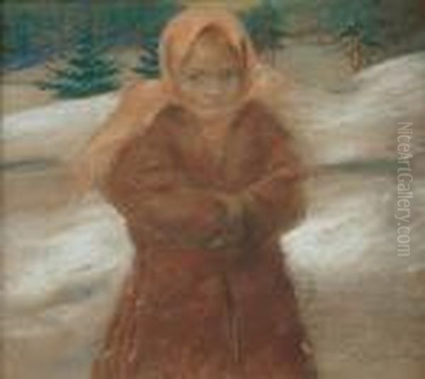 Portret Huculki Oil Painting by Stanislaw Gorski