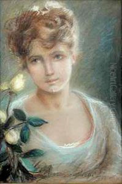 Portret Dziewczyny Oil Painting by Stanislaw Gorski