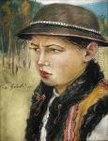 Portret Mlodego Gorala Oil Painting by Stanislaw Gorski