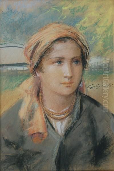 Portret Goralki Oil Painting by Stanislaw Gorski